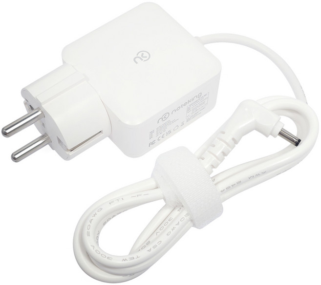 삼성 NT950QAA NT940X5N NT951XCJ NT950XCJ NT930XCR 노트북 충전기 접지형 어댑터 19V 3.42A 65W, 화이트, 1개