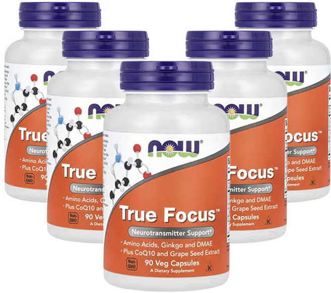 나우푸드 True Focus 90베지캡슐, 5개, 90정