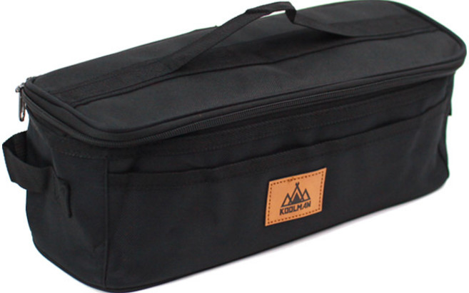 쿨맨 다용도 케이스 키친툴 캠핑가방, 블랙, 1단, 1개