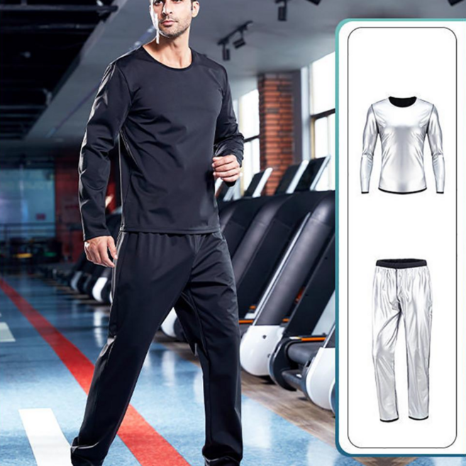 로로비 남자 땀복 상하의 세트 다이어트 운동복 조깅복 헬스복 런닝복