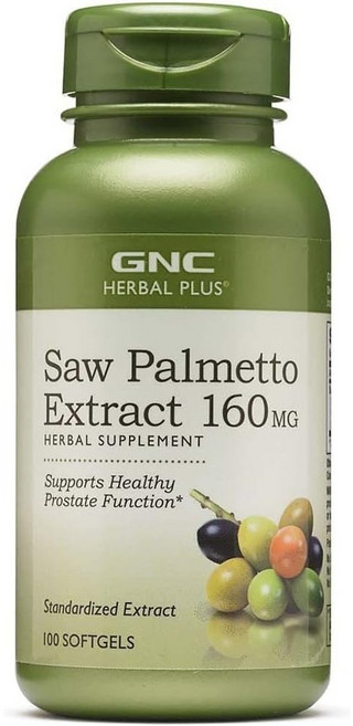 GNC 쏘팔메토 베리 160mg 100캡슐 Saw Palmetto, 1개, 100정