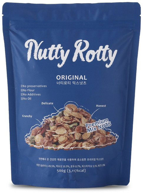 유로단 너티로티 믹스넛츠, 1개, 500g