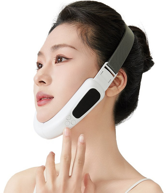 ERANSTAR V-line 무선 LED 얼굴 마사지기 [이중턱 턱살관리/윤곽 브이라인/갈바닉 얼굴 붓기], K328