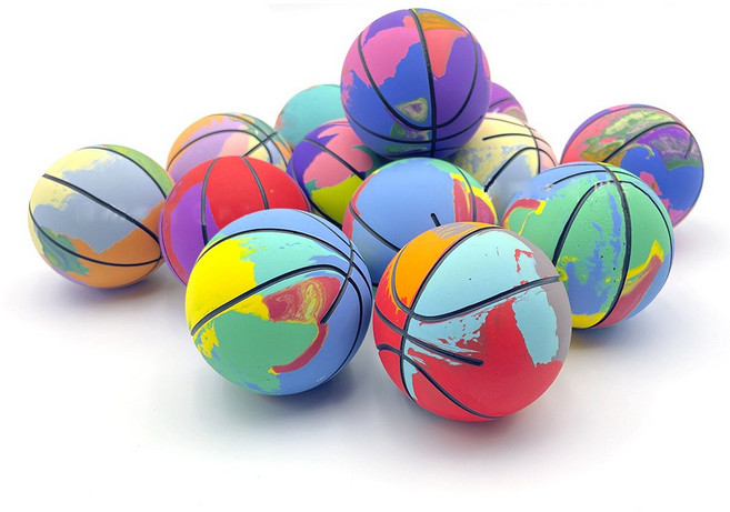 공 6CM 고무 아이스하키 골리 반사신경 골키퍼 애완동물 훈련 캐치볼 어린이 운동 동체시력 연습용 탱탱볼 짬뽕공 야구, 믹스컬러(랜덤발송), 1개