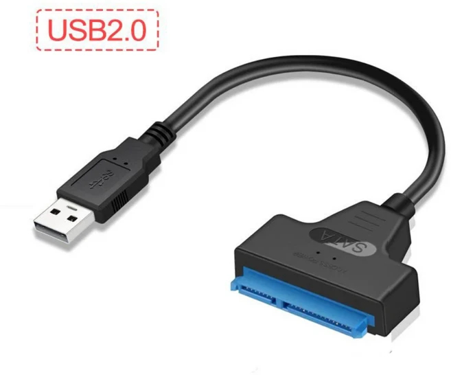 USB SATA 3 케이블 SATA-USB 3.0/USB 2.0 어댑터 지원 2.5인치/3.5인치 외부 SSD HDD 하드 드라이브 Sata I, 16 USB2.0 to Sata 20cm, 01 other, 01