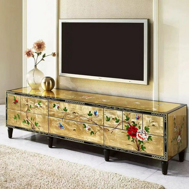 나비장 엔틱수납장 자개장 빈티지 엔틱 수납장 거실 대형, 완제품, TV장 180x45x50cm