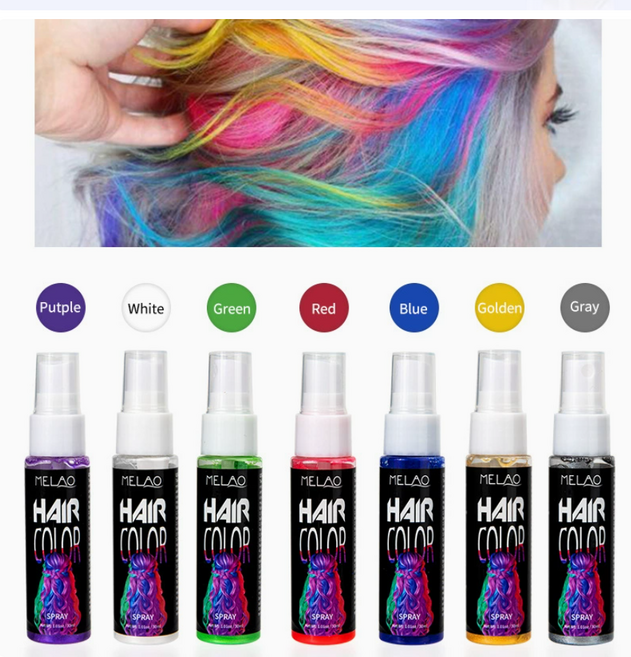 염색 스프레이 셀프 뿌염 염색약 다색 옵션 일회용 염색, 1개, 실버 그레이