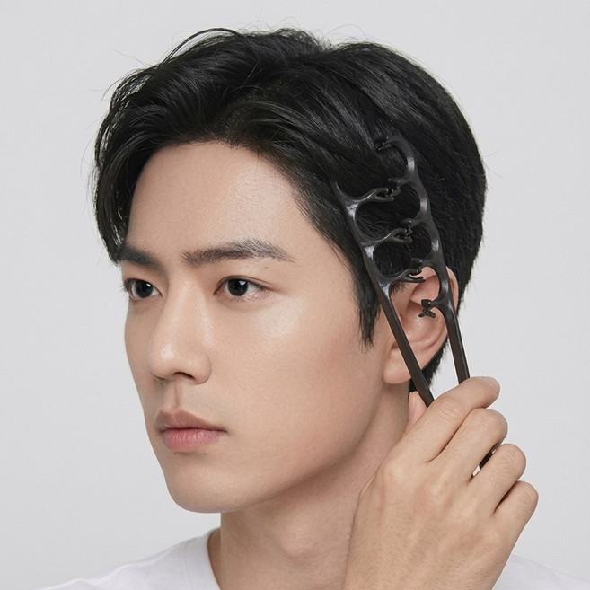 더툴리스트 남성 쉐도우 헤어 브러쉬 스타일링 빗 2개, 단품