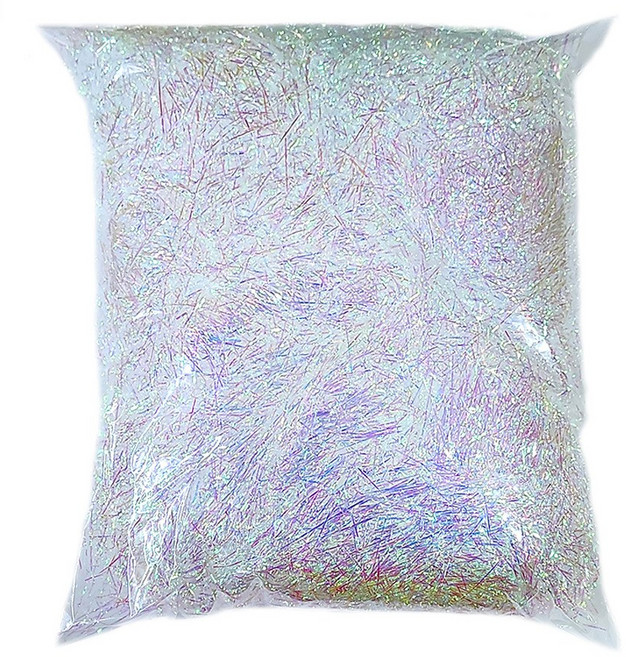 오팔 스타핑 (250g) 반짝이 레인보우 펄스타핑 선물 포장 완충재 쵸핑지, 1세트, 흰색