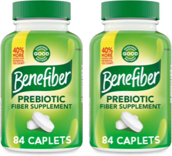 Benefiber 베네파이버 프리바이오틱 식이섬유 보충제 84캡슐, 2개, 84정