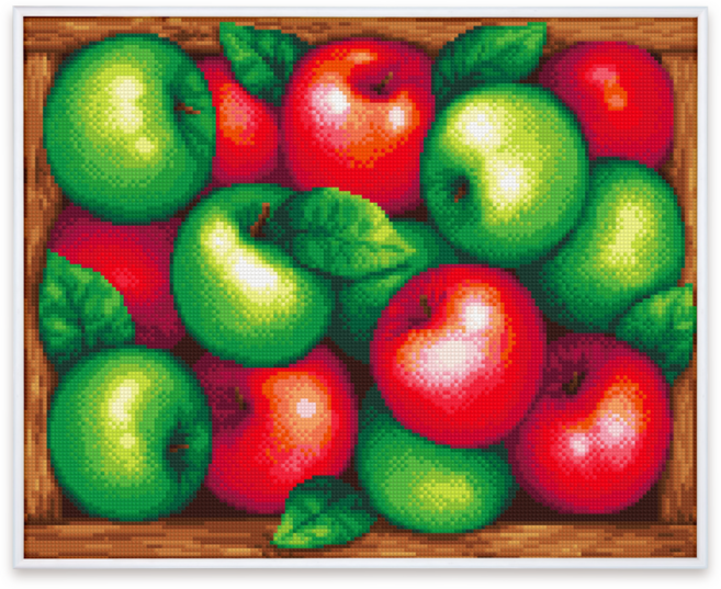 블링블링 보석십자수 슬림액자패키지 50x40cm (AB+원형), 1세트, BL5040-014 (재물사과)