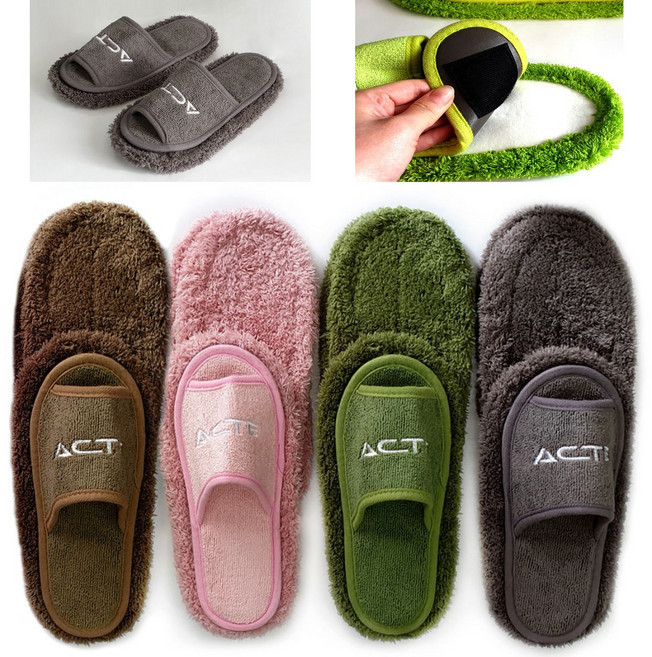 [roder]ACTE 초극세사 청소슬리퍼 본품+청소패드리필 청소패드 거실화 실내화, 1개, 청소슬리퍼본품+패드리필2P(그레이)