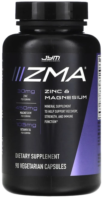 JYM Supplement Science ZMA 아연 및 마그네슘 베지 캡슐 90정, JYM Supplement Science ZMA ..., 1개 - 쿠팡