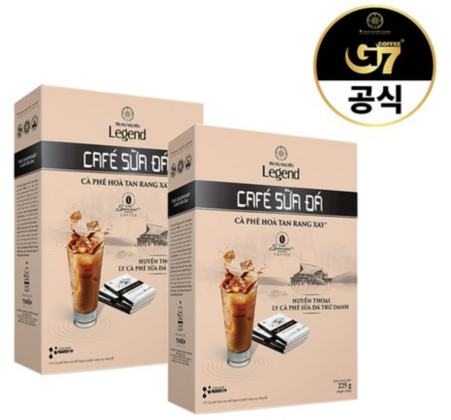G7 베트남 연유 커피 레전드 쓰어다 9개입 X 5개, 없음