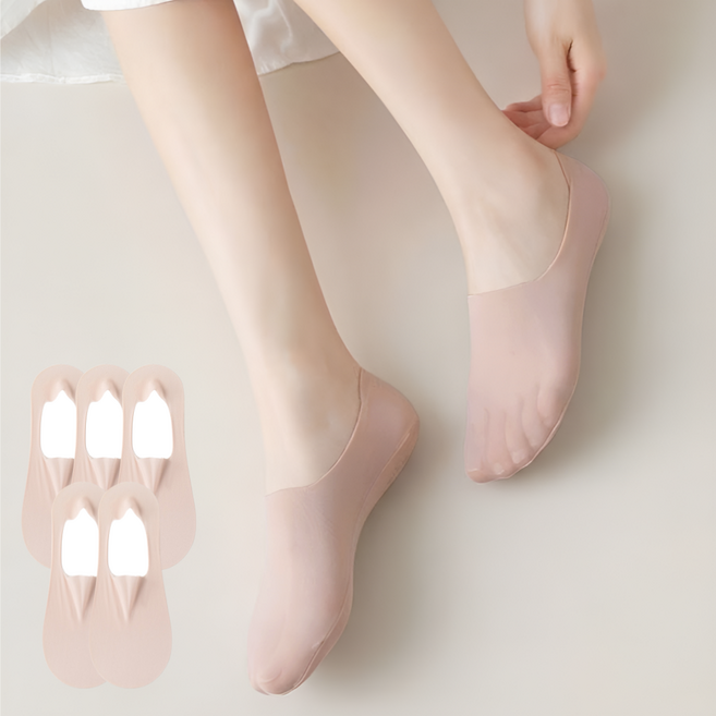 인비저블 여성 페이크삭스 덧신 5켤레