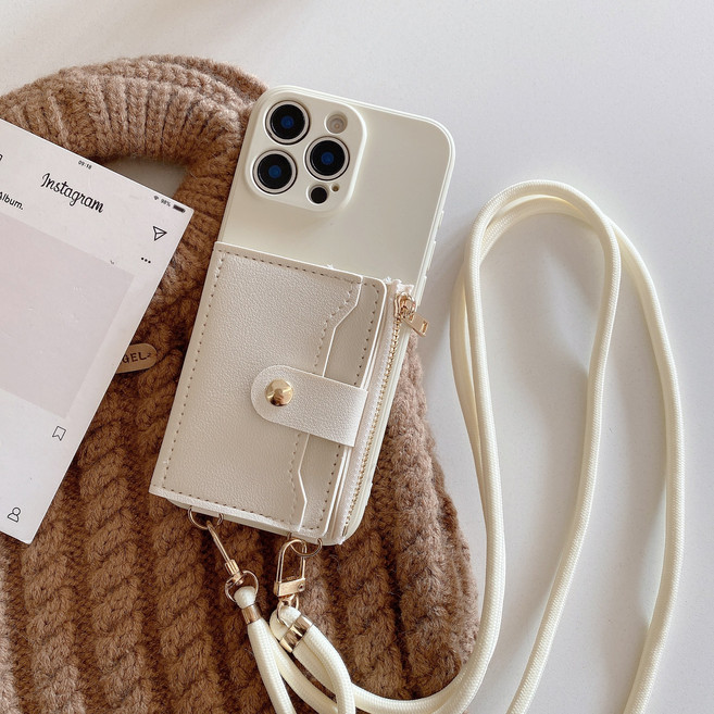 복우롱 아이폰 케이스 크로스 지퍼 지갑 휴대폰 케이스(OA013)