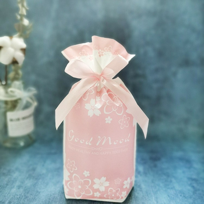 땡쓰몰 크리스마스 포장용품, 1매, 01.리본선물봉투/12.굿무드핑크