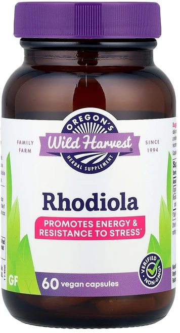 오레곤스와일드하베스트 로디올라 홍경천 뿌리 추출물 Rhodiola 비건 캡슐 60정, 1개 - 쿠팡