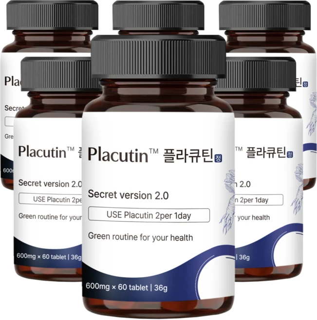플라큐틴 국산 도라지 정제형 특허원료 커포닌 커큐민 사포닌 퀘르세틴 함유, 6개, 60정 - 쿠팡