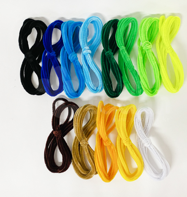 모루 약2.5m/000018/굵은모루 털철사 아트모루, 빨강