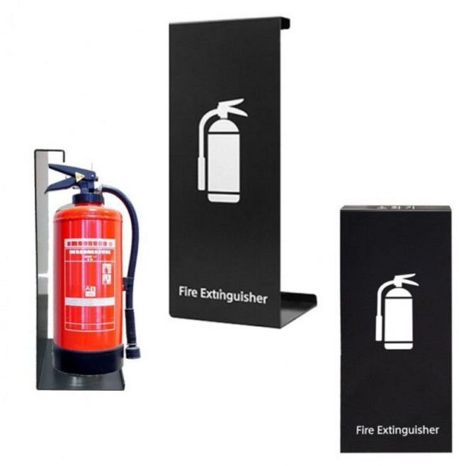 가정용분말 소화기 차량용소화기 휴대용소화기 인테리어 소화기보관함 표시거치대 가림막 다크그레이, 1개