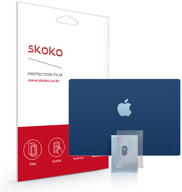 스코코 아이맥 24인치 A2438 무광 스탠드 전신보호필름, 1개