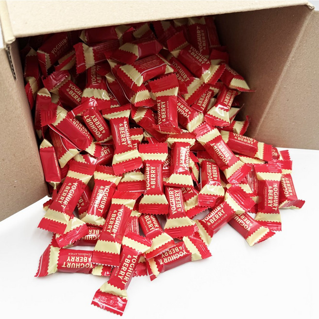 요거트 베리 초코 대용량 딸기 개별포장 초콜릿 70개, 1개