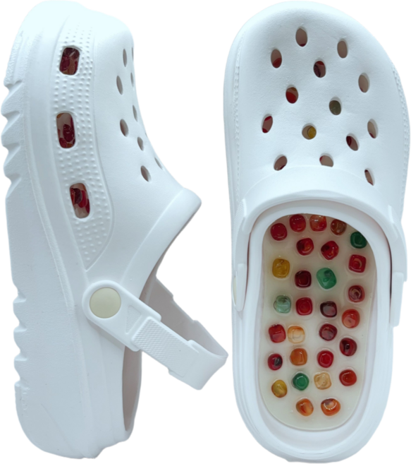 코지문 천연마노석 지압 슬리퍼 남여공용