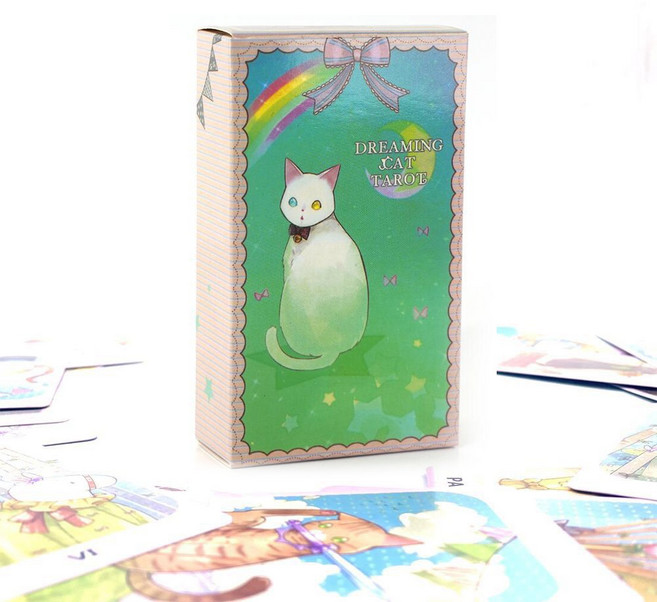 인무드 귀여운 고양이 타로카드 Dreaming Cat Tarot 캣타로 파스텔톤 예쁜타로 파티용품 보드게임, CAT타로, 1개