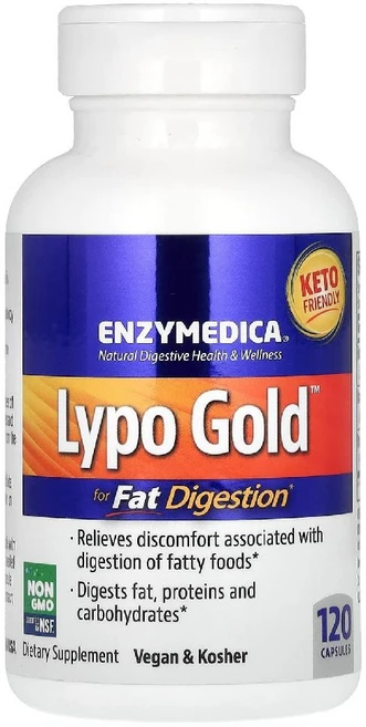 엔자이메디카 리포 골드 fat digestion 120캡슐, 120정, 1개 - 쿠팡