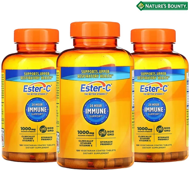 네이처스 바운티 EsterC 비타민 C 에스터 씨 1000 mg 120캡슐 3개, 120정 - 쿠팡