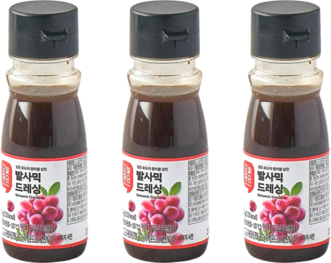 오늘좋은 발사믹드레싱, 3개, 110g