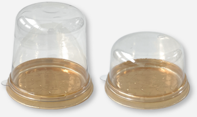 새담 SH-200 미니 케익 케이스 금색 60개 뚜껑 2가지 / 디저트 몽블랑 케이크 포장, 높은 뚜껑(11cm)