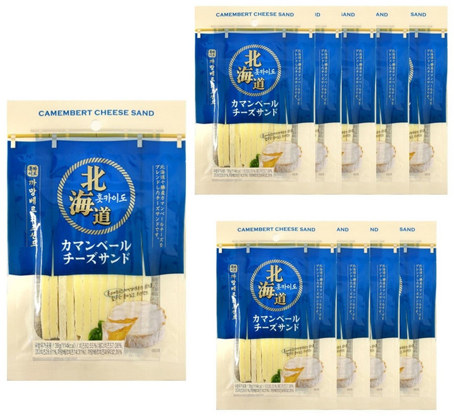 ORSON 홋카이도 까망베르 치즈타라 치즈샌드, 10개, 38g