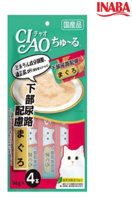 챠오츄르 고양이 짜먹는 간식, 하부요로케어 참치, 14g, 24개