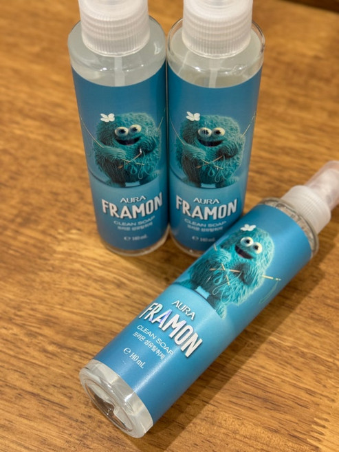 아우라 프라몬 섬유탈취제 클린솝 140ml 3개