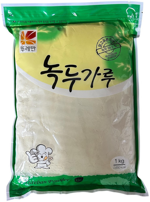 PARTSCANNER 뚜레반 녹두가루, 1kg, 2개