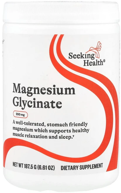 Seeking Health 글리신마그네슘 187.5g(6.61oz) Health (시킹 헬스), Seeking Health, 글리신마그네슘, 187.5, 1개, 187.5g - 쿠팡