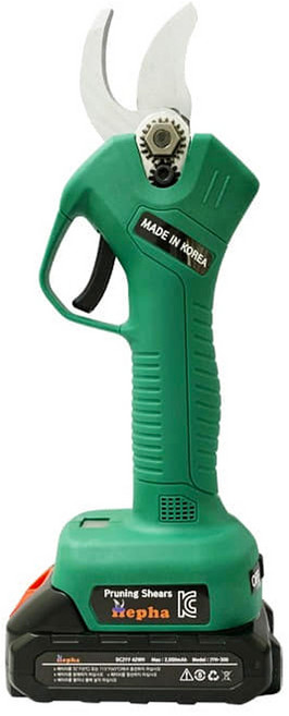 국산 충전 전지가위세트 최대32mm 배터리2개 HP-2532, 1개