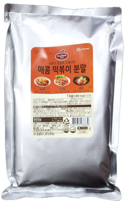 (무)대상 매콤떡볶이분말소스(실온 1kg, 1개