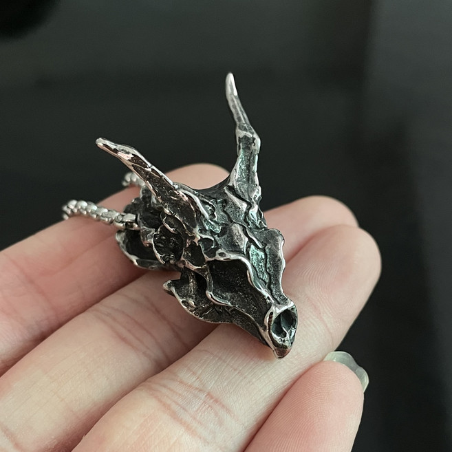 써지컬목걸이 써지컬스틸 남자 해골 크롬 팬던트 목걸이 레트로 드래곤 펜던트 오토바이 바이커 북유럽 바