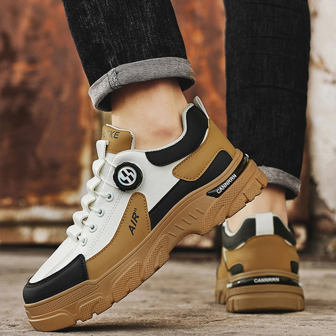 남자 미끄럼방지 키높이 발편한 다이얼 초경량 통굽 운동화