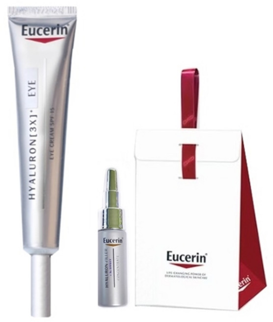 [유세린] 하이알루론 3X 아이크림 15ml [증] 컨센트레이트 미니 5ml 1개 + 쇼핑백(소)