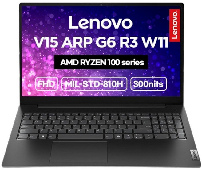 레노버 2026 V15 ARP G6 R3 라이젠3 라이젠 100 시리즈, Business Black, 83V40001KR, 256GB, 8GB, WIN11 Home