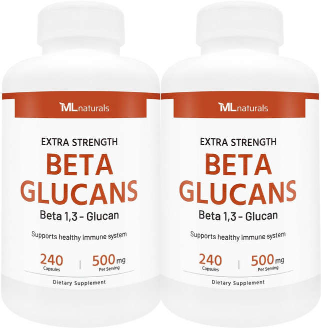 [미국번개배송] 착한명품 마이라이프 내추럴스 발효효모 베타 글루칸 85%, 240정, 2개