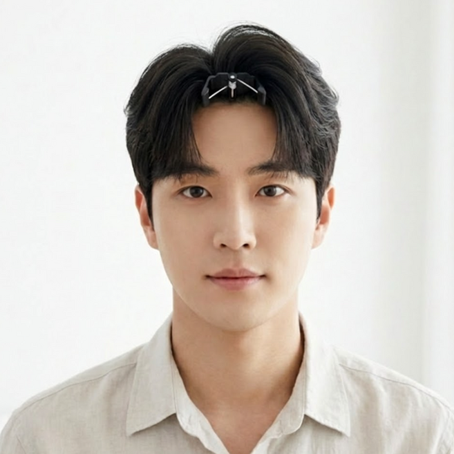 라비노아 곰손 탈출 자연스러운 컬 헤어롤 대용 뿌리 볼륨 집게, 2개, 블랙