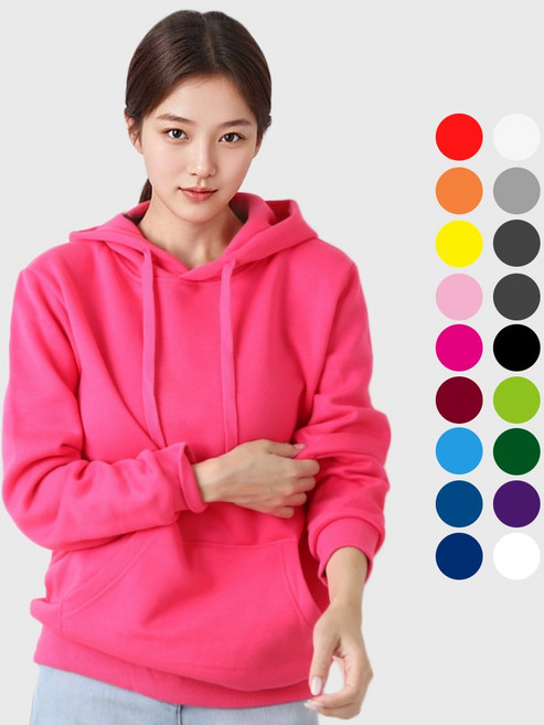 지주컴퍼니 컬러 베이직 후드 티셔츠 커플 회사 교회 가족 단체 후드티