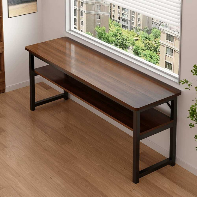 창가 틈새 테이블 책상 우드 주택 컴퓨터 협탁 랙 보조 소파 거실 카페 원목 폭좁은 좁은, 14.2단 노란색 생크 색상 140cm