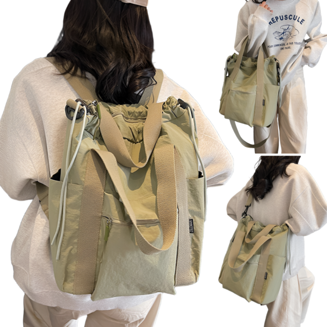 율드림 여성 3WAY 멀티 백팩 크로스 숄더 방수 초경량 여행가방