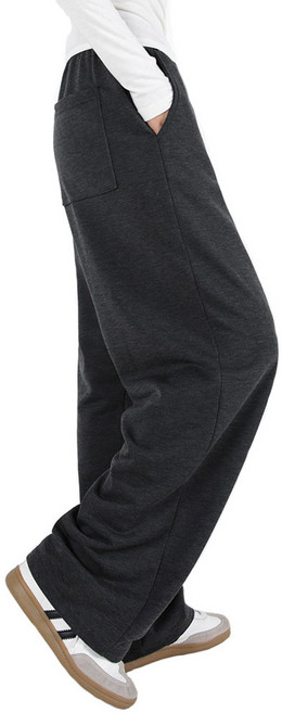 오버나인 여자 여성 봄 가을 핀턱 쭈리원단 와이드 팬츠 트레이닝 바지